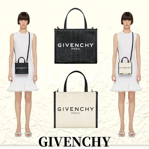 【ジバンシイ GIVENCHY】G ミニコーテッド キャンバストートバッグ 4G 2色 